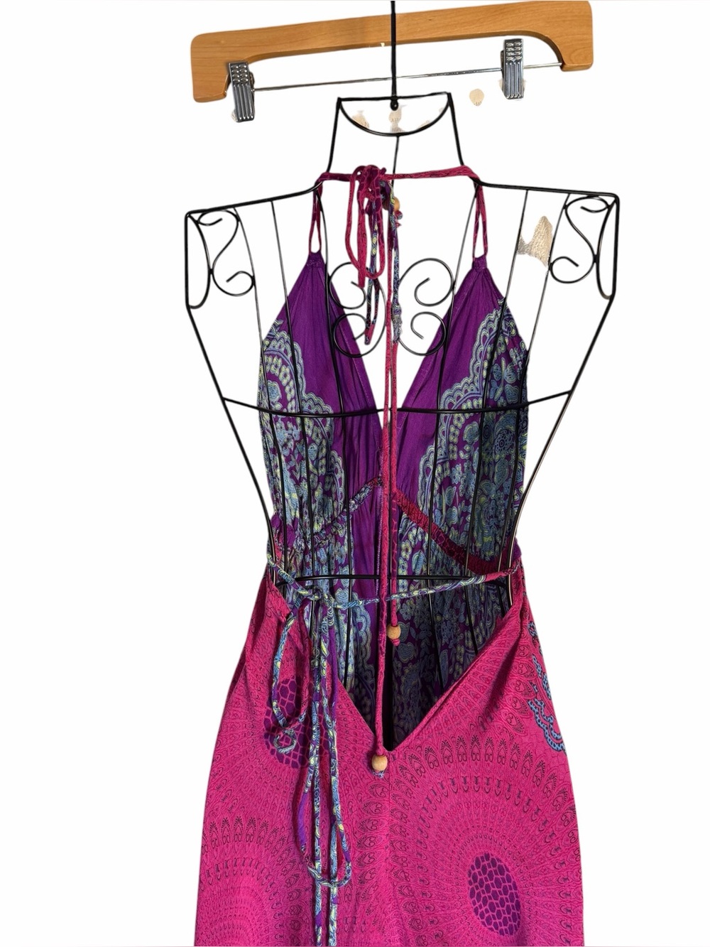 Bohemian Maxi Halter Dress - Picture 4 of 6